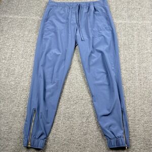 Albion Pants Womens Small Jetsetter Jogger Drawstring Zip Ankle Activewear Yoga
